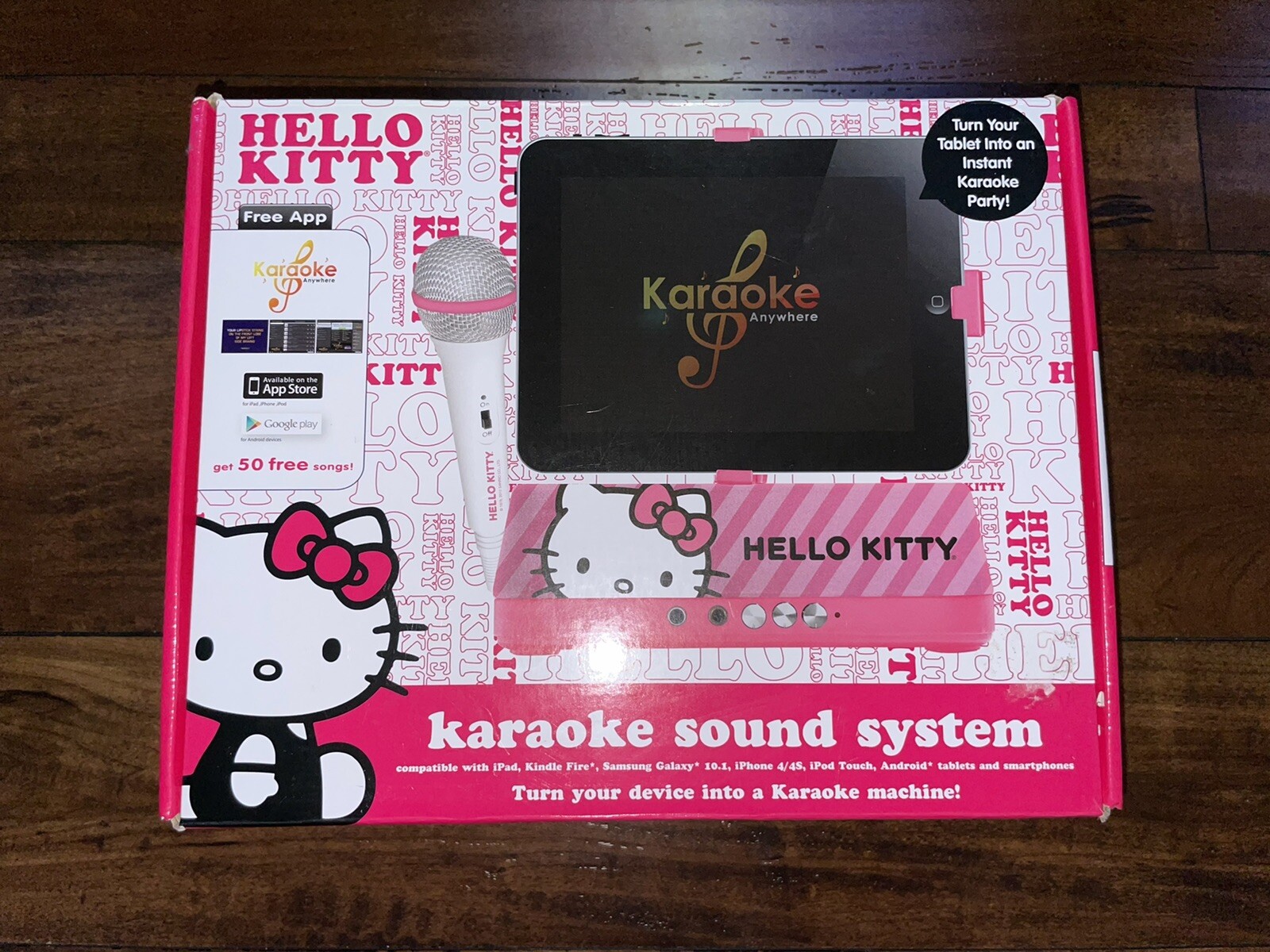 Hello Kitty iSing ISK-IPAD HK iPad Docking Karaoke Music Machine Microphone