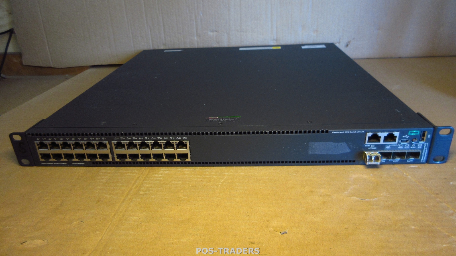 HP JH147A Flexnetwork 5510-24G-PoE+-4SFP+ 24-Pots PoE+ Gigabit + 2x PSU 1x SFP