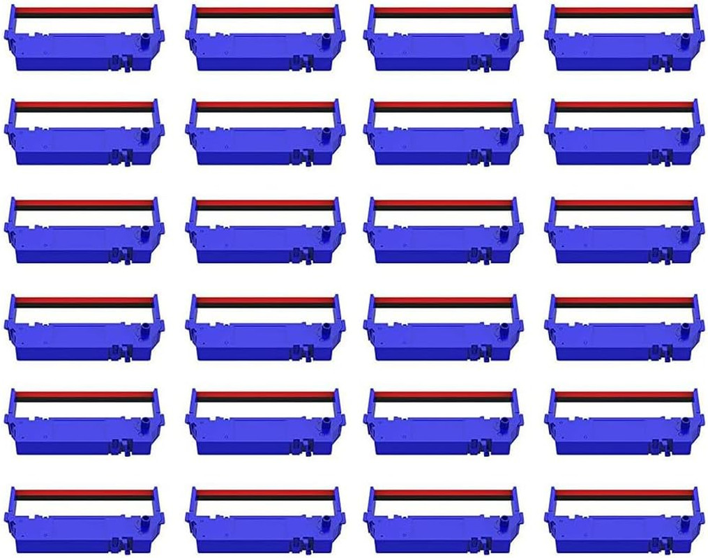 24-Pack Compatible SP700 Printer Ribbon B/R Replacement for Star RC-700BR SP-...
