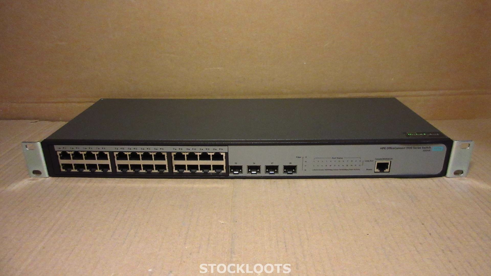 HP JG924A 1920 24G OfficeConnect GIGABIT Switch 24x 10/100/1000 + 4x SFP + EARS