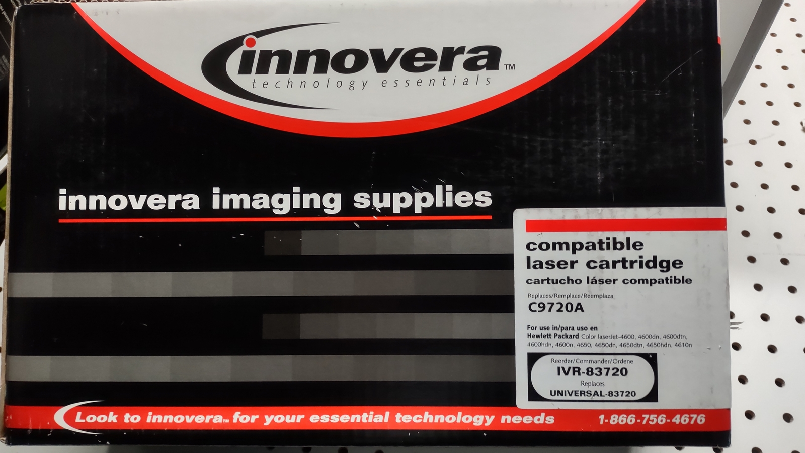 Innovera IVR-83720 HP Compatible C9720A (641A) Black Toner Cartridge