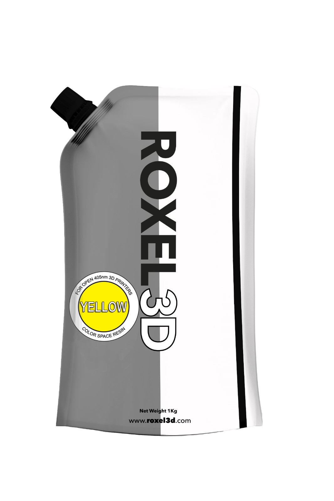 ROXEL3D 1KG YELLOW RESIN FOR OPEN 405nm MSLA/LCD/DLP 4k + 3D PRINTERS