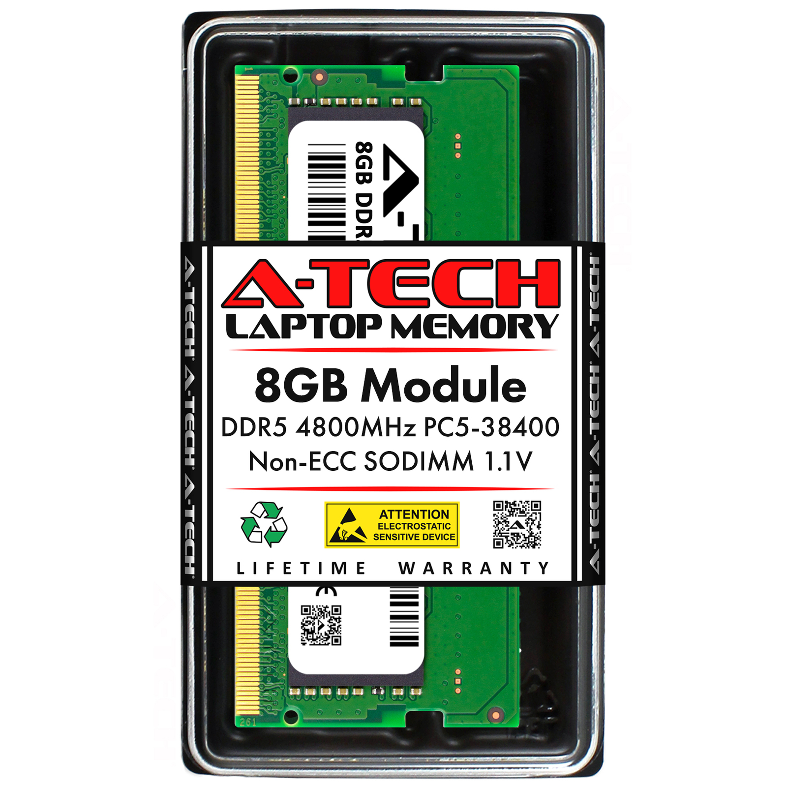 8GB DDR5 4800MHz PC5-38400 SODIMM (Replacement for HP 5S4C3AA) Laptop Memory RAM