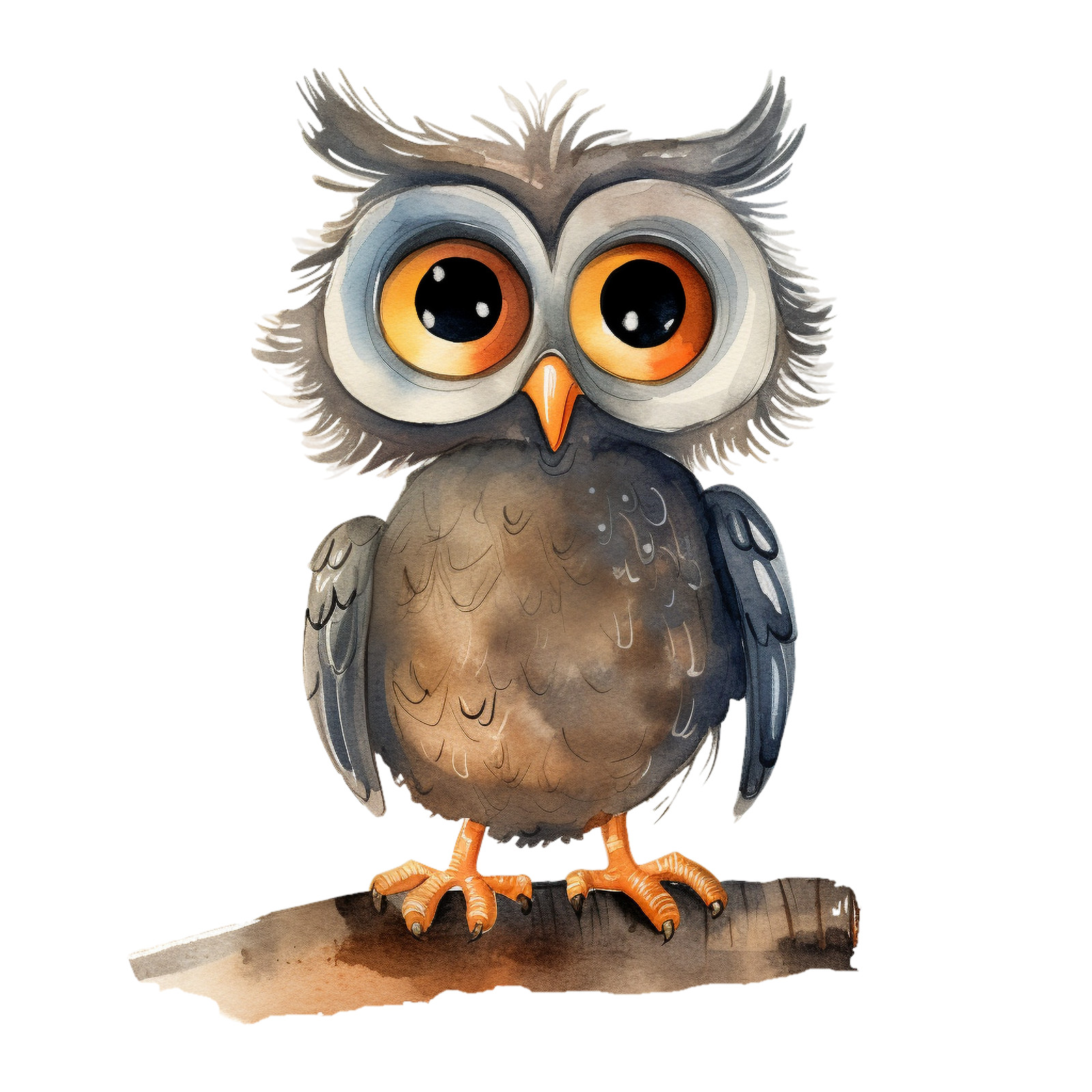 Owl Silly Fun Mouse Pad Aniamal Wildlife Cartoon Art Barn Animals
