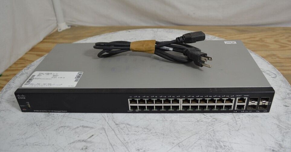 Cisco SF350-24 SF350-24-K9 V01 24-Port 10/100 Managed Switch