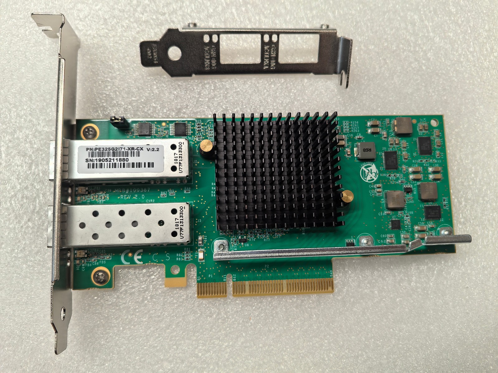 Silicom PE325G2I71-XR-CX Dual Port 25GbE SFP28 PCIe x8 NIC / Intel XXV710