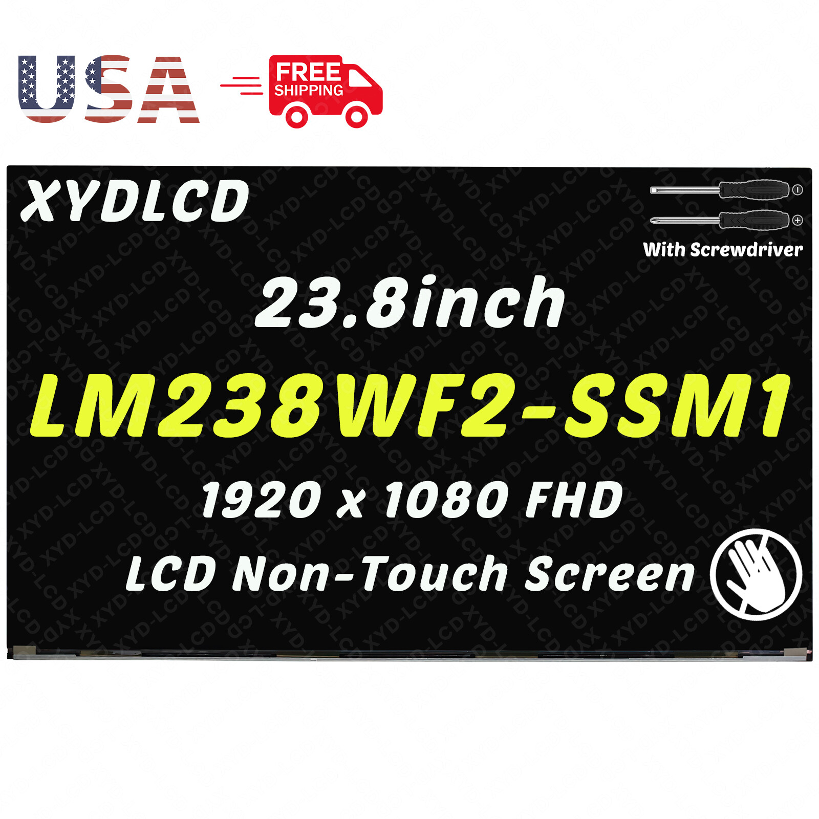 23.8" 5D10W33942 for Lenovo ThinkCentre M90a 11CD 11CE 11DY LCD Non-Touch Screen