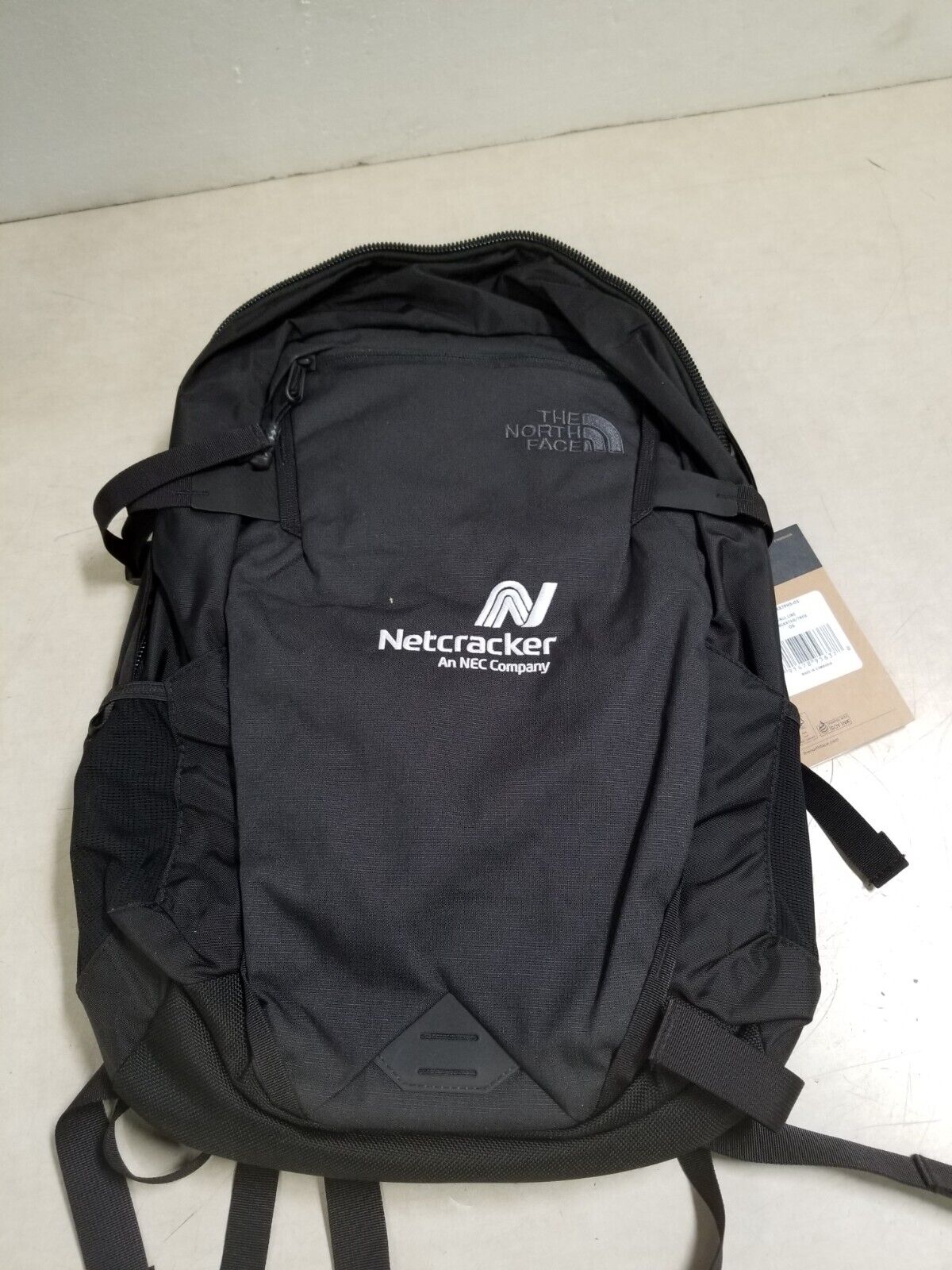 North Face Laptop Backpack Black Fall Line - HAS COMPANY LOGO