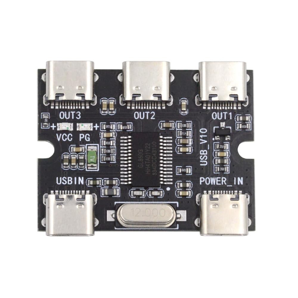 USB-2.0 1-to-3 Three Ports HUB Splitter PCBA Expansion Module Board PCs Multi...