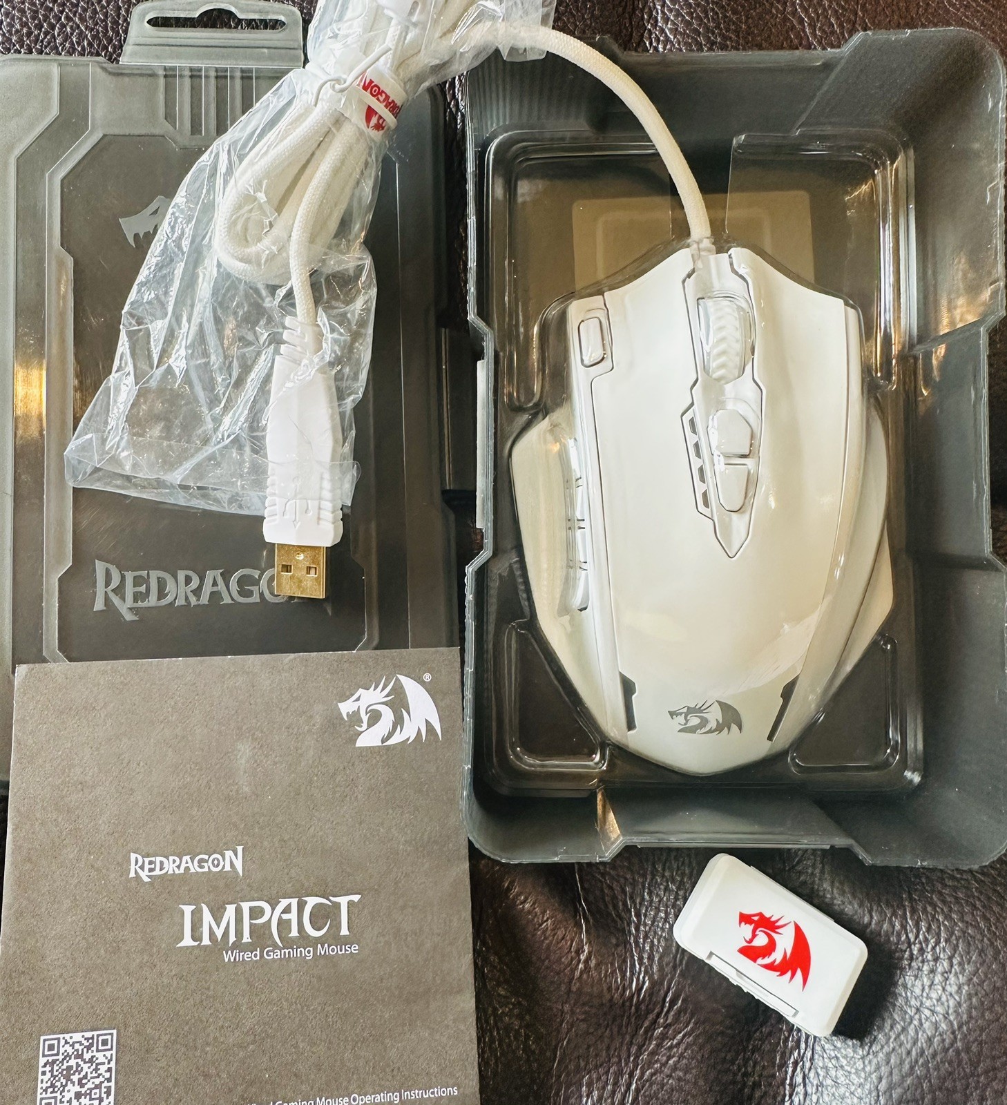 M908 Impact RGB LED MMO Gaming Mouse with 12 Side Buttons, Optical Wired Ergo...