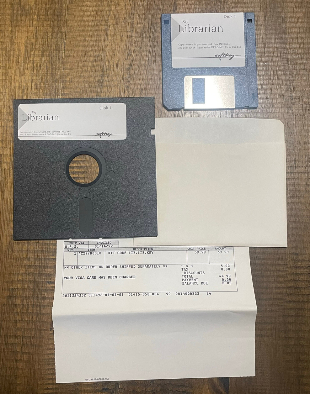 Vintage 1992 Rare Kevin O’Leary Softkey Software KeyLibrarian Shark Tank