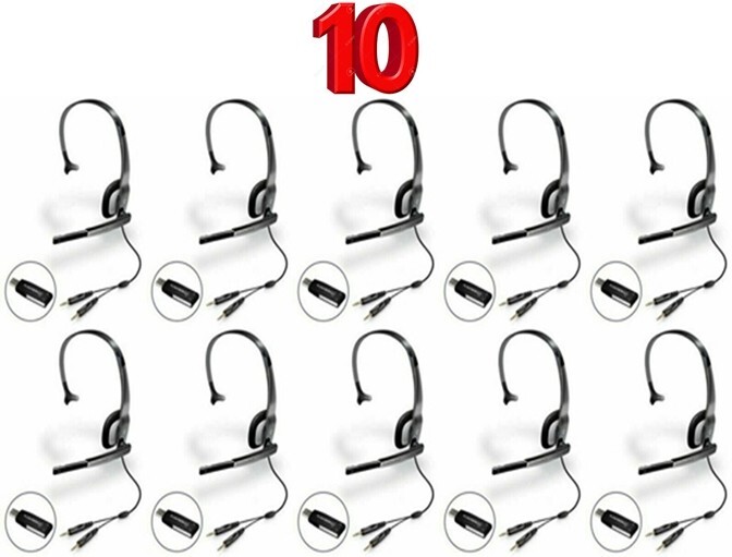 10 Plantronics .Audio 610 USB Single Ear Headsets