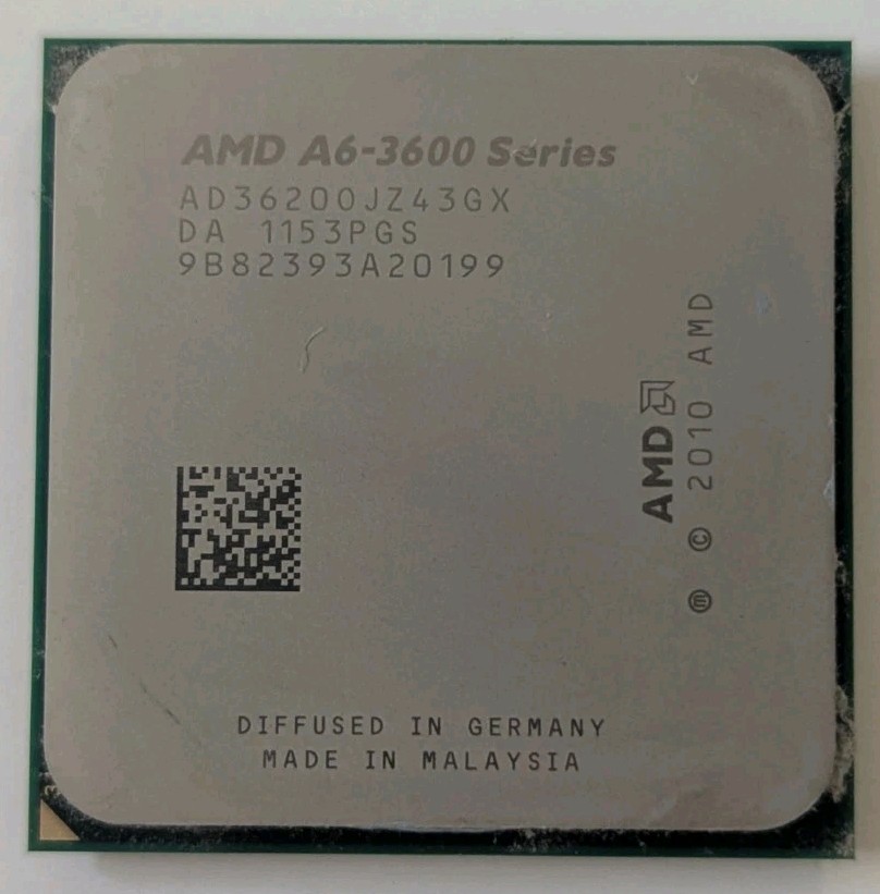 AMD A6-3600 2.1 GHz Desktop CPU Processor AD3600OJZ43GX, Pre-Owned
