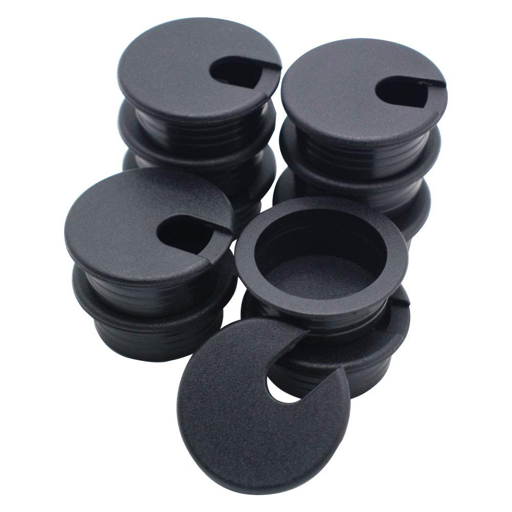 10 Packs Desk Grommet 1.5 Inch, PC Computer Desk Plastic Grommet Cord, Tidy Cabl