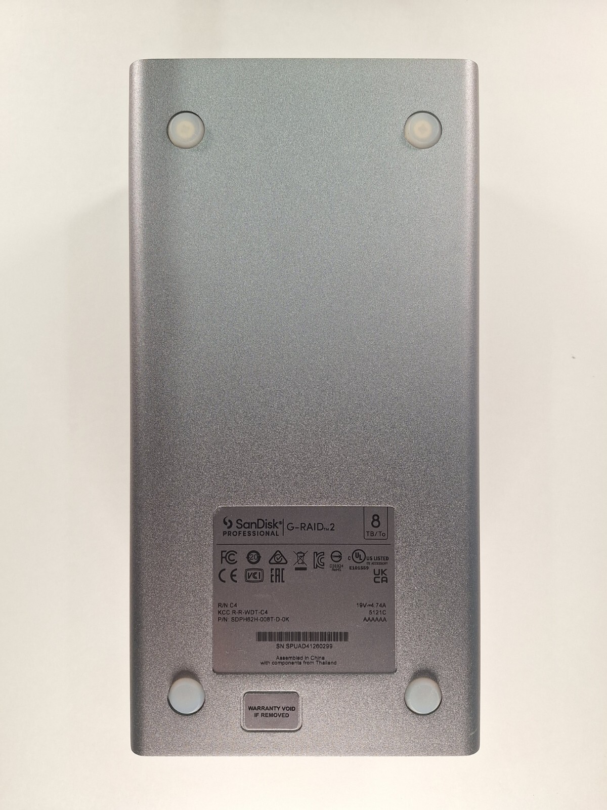 SanDisk Professional 20TB G-RAID 2 2-Bay External Drive Enclosure