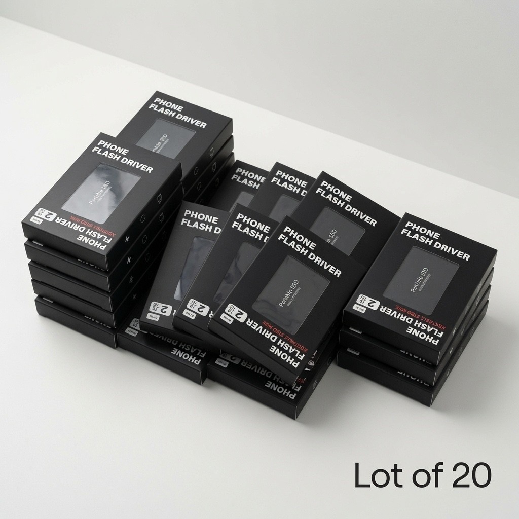 Lot of 20 Portable External Storage Drives 2TB USB 3.0 Reseller Lot