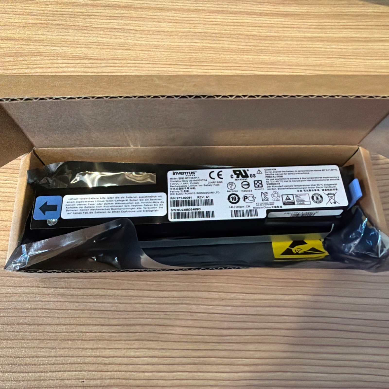 NETAPP 271-0006 00Controller battery X-00061-00 NTP2S1P-1