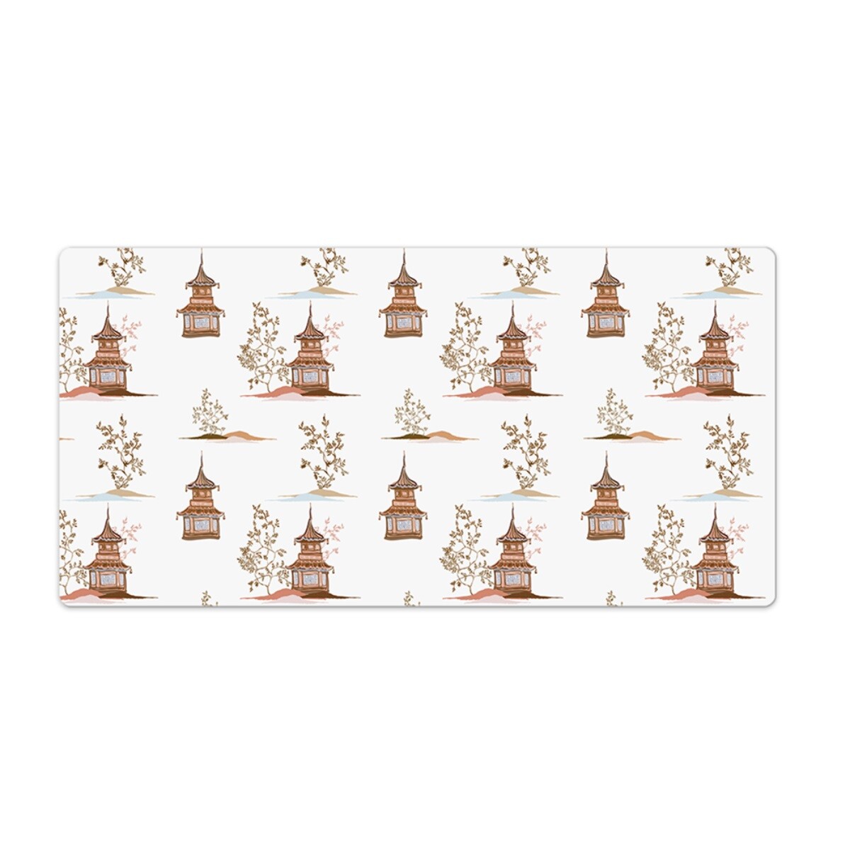 Easy Clean Laptop Keyboard Office Desk Mat Gaming Mouse Chinese Landscape 120x60