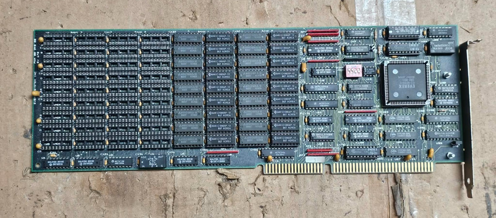 EVEREX EV-178 Retro Ram Expansion 16Bit ISA Card IBM PC/XT/AT/5150/5160/5170/286