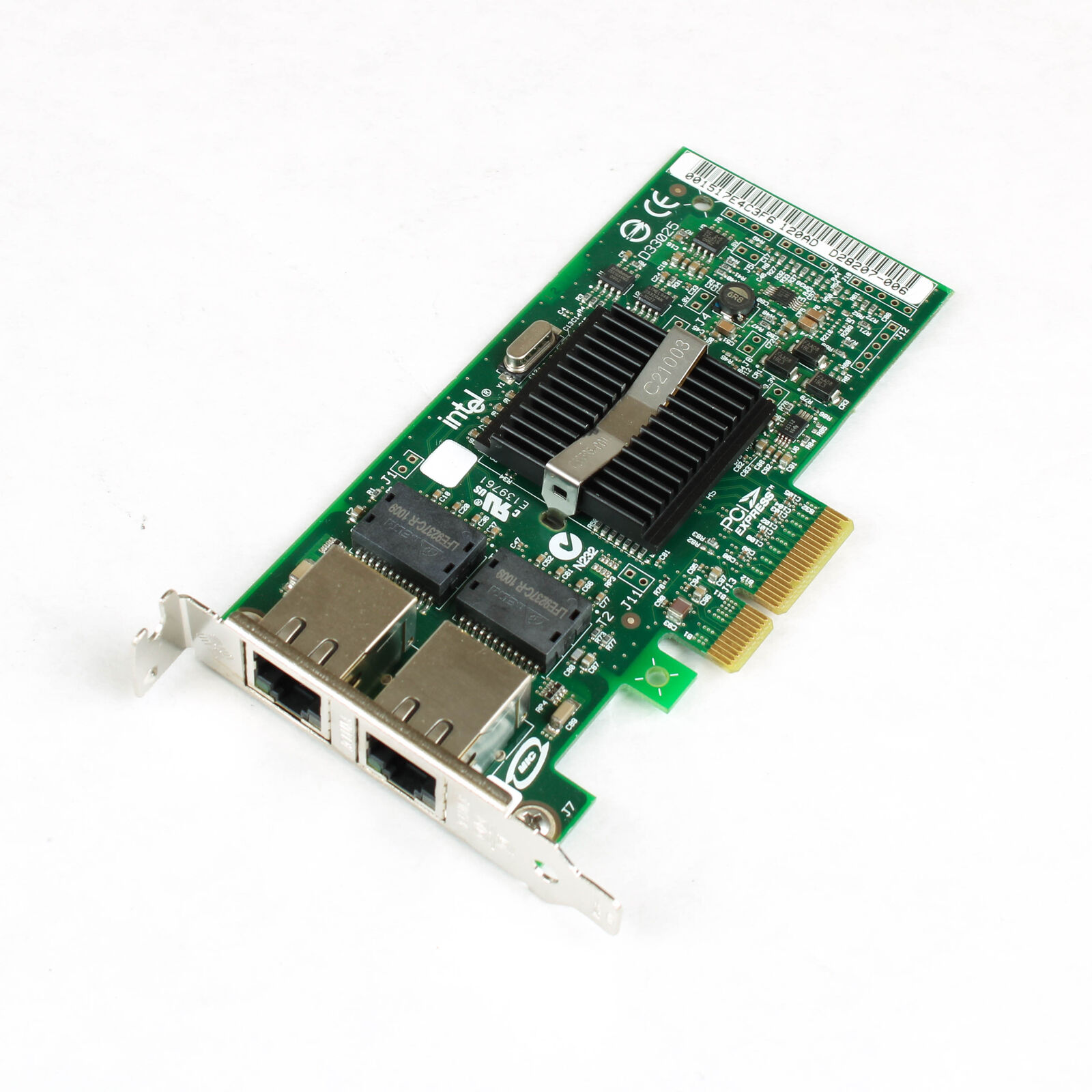 Sun Intel PRO/1000PT Dual Port PCIe Network Adapter 371-0905-04