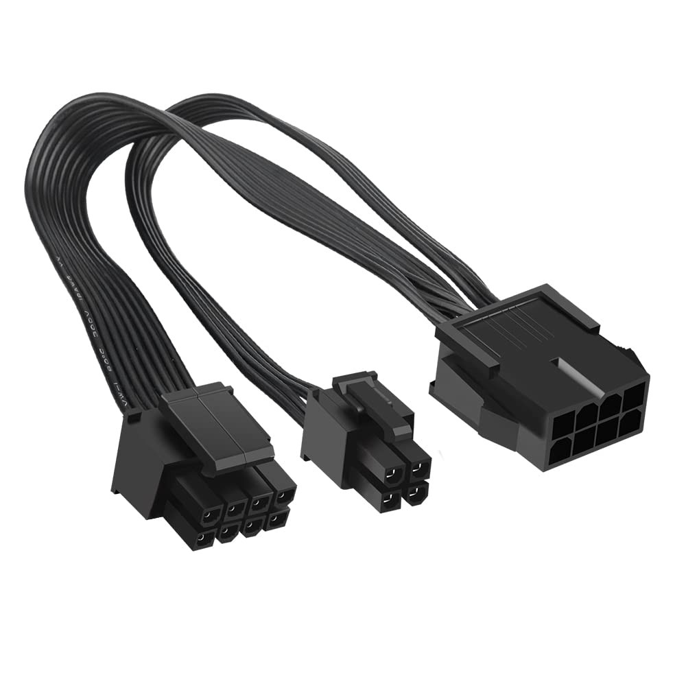 2 Pack EPS12V CPU 8 Pin Female to CPU ATX 8 Pin and ATX 4 Pin Male Power Supply
