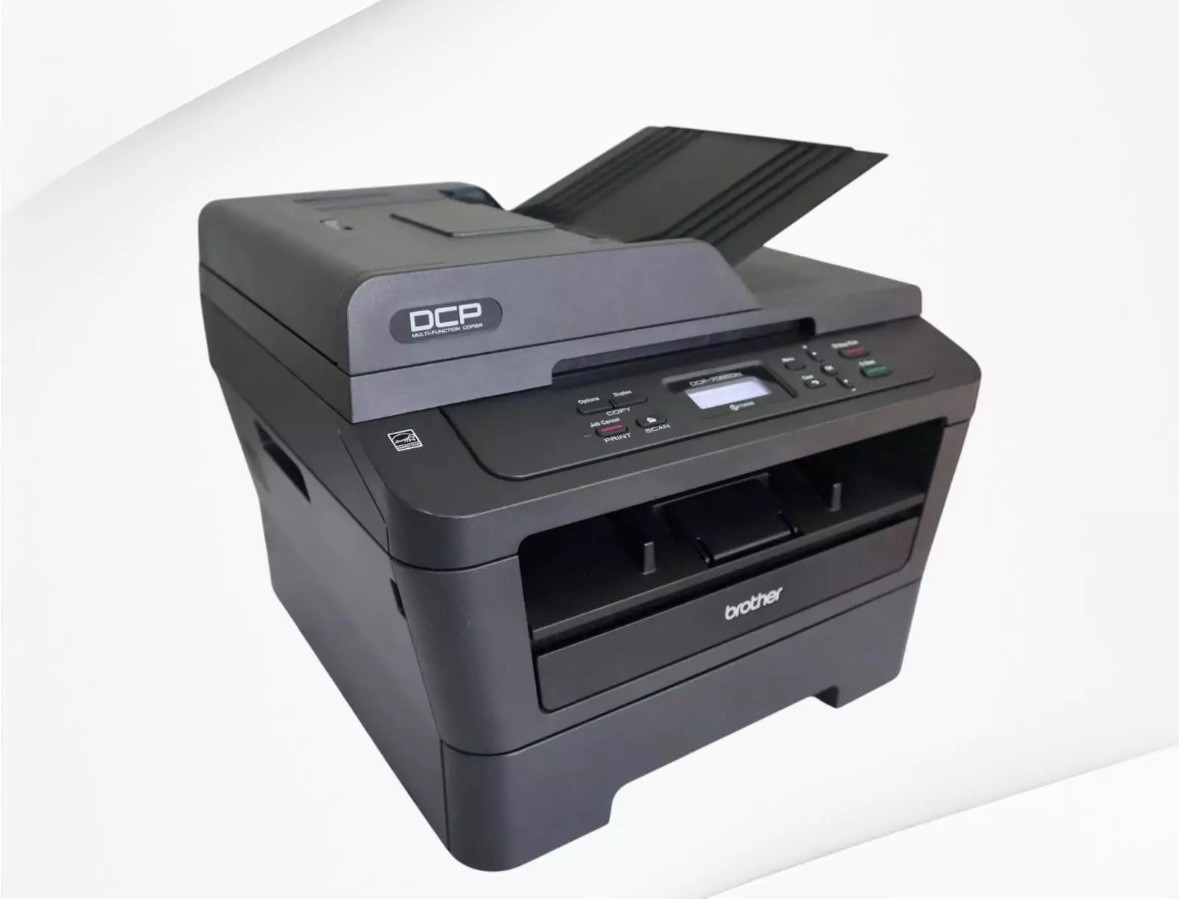 Brother Printer DCP-7065DN Monochrome Laser Multi-Function Copier w/ Low Toner