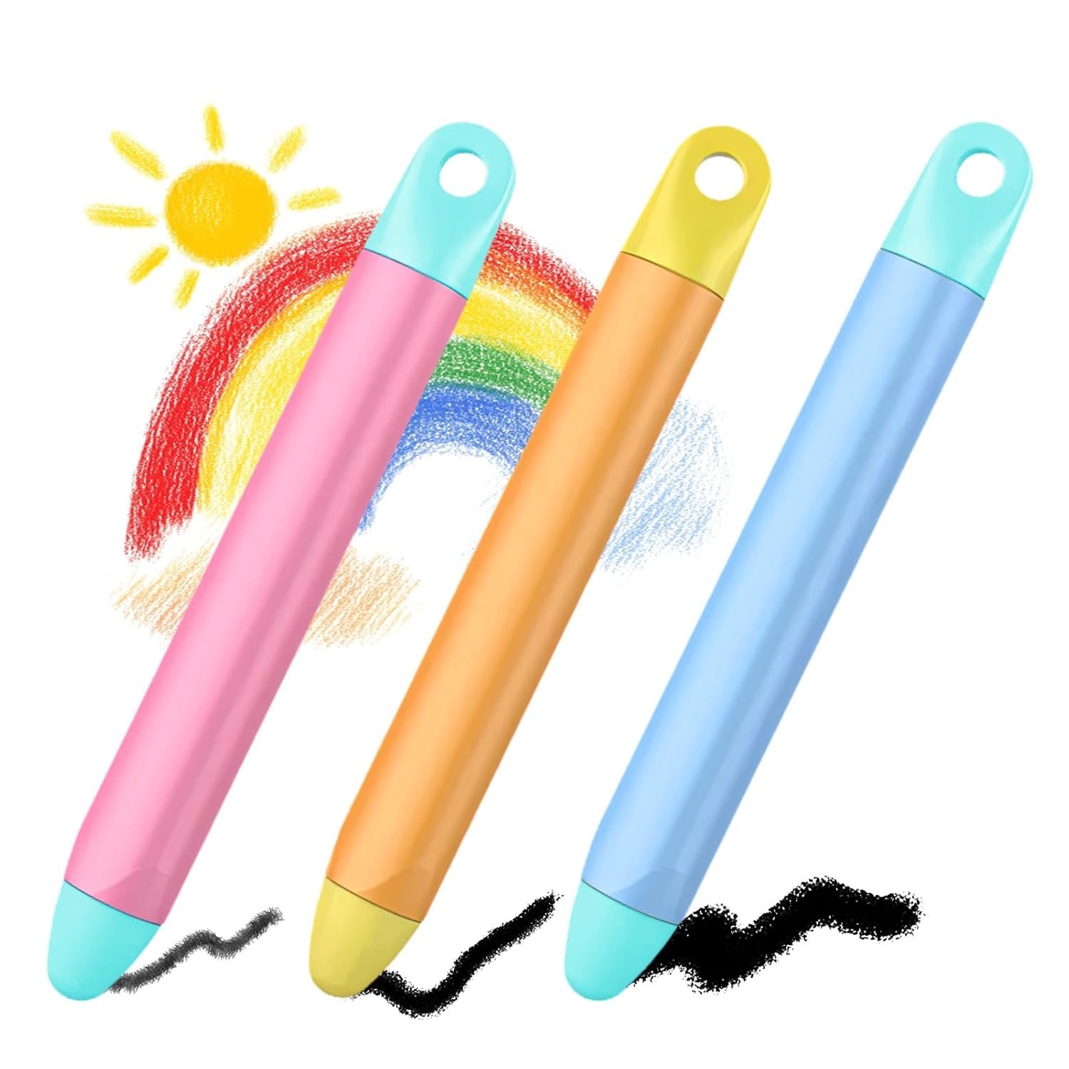 Kid-Friendly Stylus Pen for All Touch Screen Devices, 3 Pack, Only Pens
