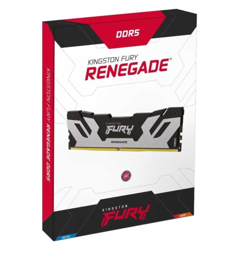 Kingston Fury Renegade DDR5 Silver/Black XMP 96GB 6400MT/s CL32 DIMM (2x48GB)