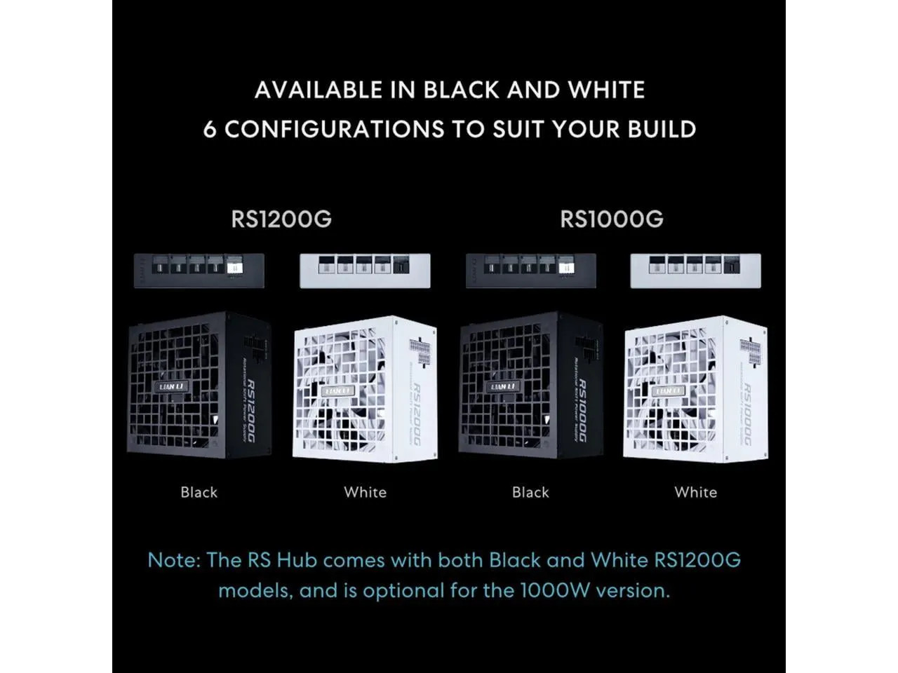 LIANLI RS1000G.WH Lian-Li RS1000G 1000W PSU - White