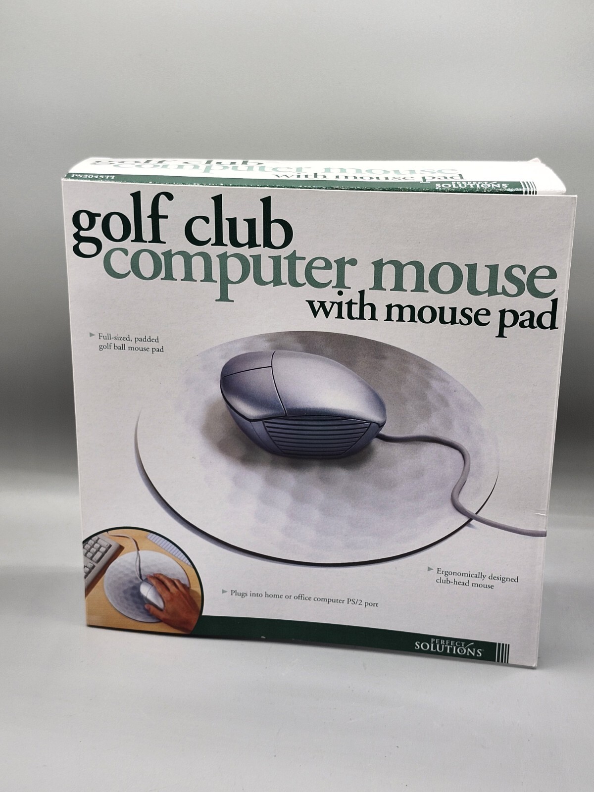 Vintage Golf Club Computer Mouse w/Mouse Pad Mouse Looks Like A Driver NEW 2001