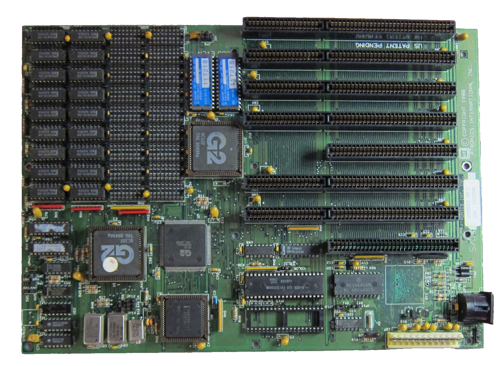 Vintage Very Rare Collectable Atronics 286 G2 ATI-2000/B Motherboard for PARTS