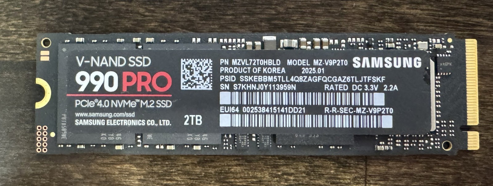 Samsung 990 PRO 2TB M.2 NVMe Internal SSD - Black
