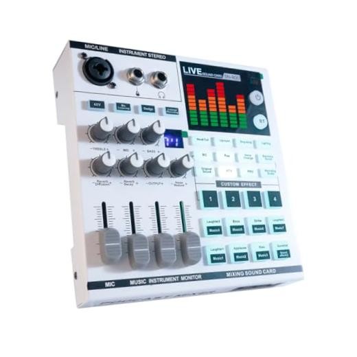 SN800 48V Gaming Audio Mixer, 16 Level Intelligent Noise Reduction+Bluetooth