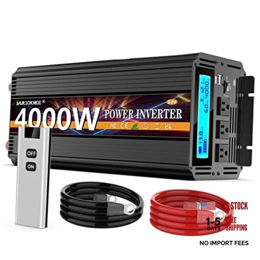 4000 Watt Power Inverter 12V DC to 110V 120V Converter 12V 4000W power inverter