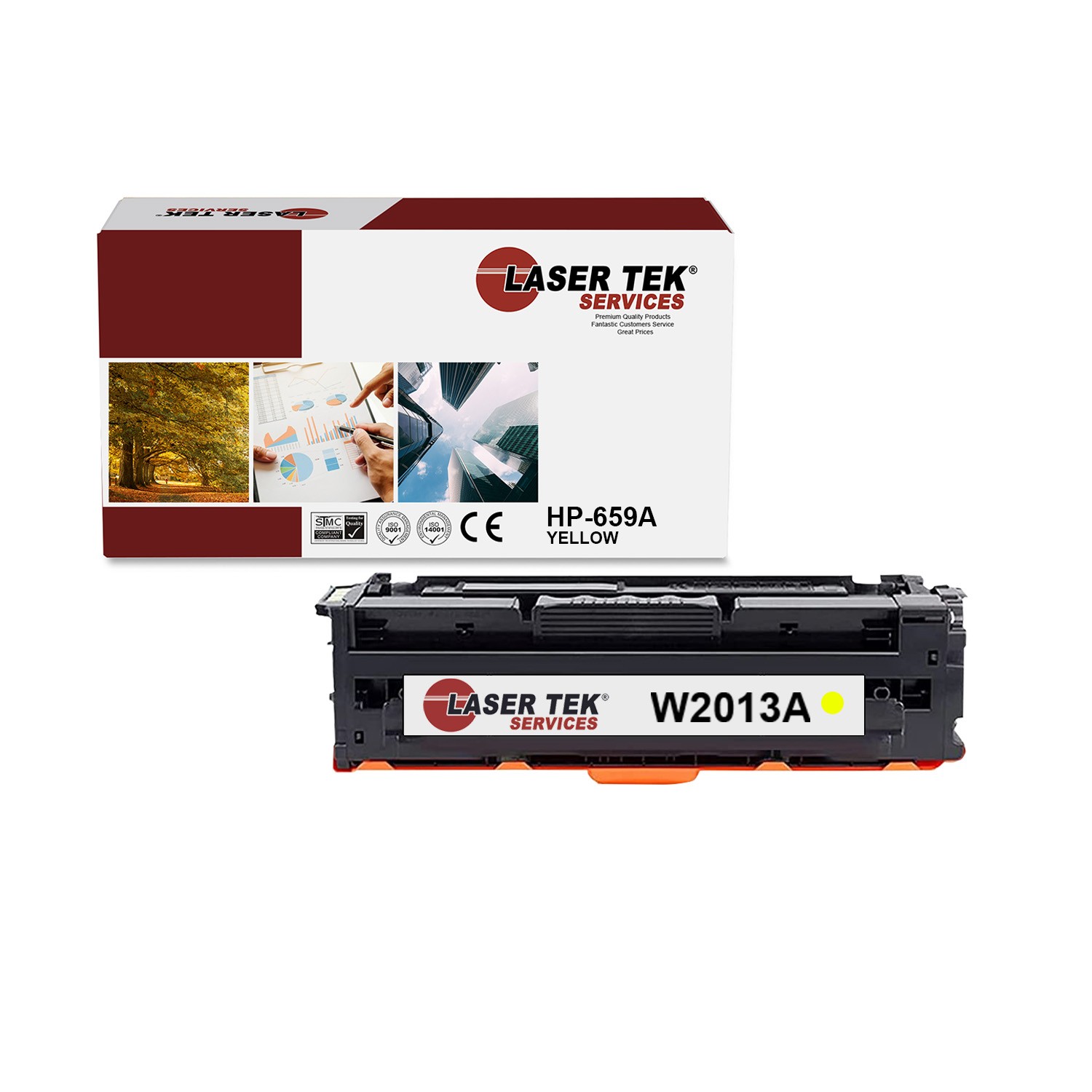 LTS 659A Yellow Compatible with HP LaserJet M856 M856dn Toner Cartridge