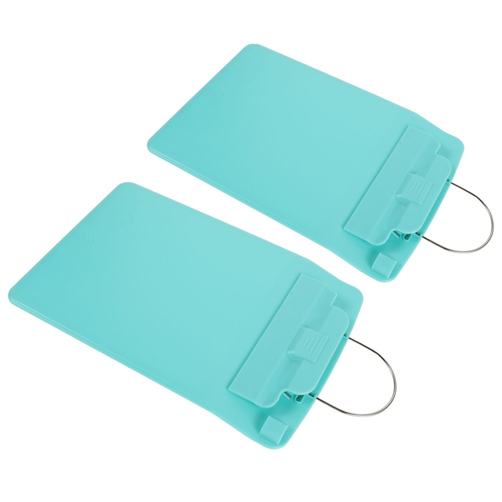 2Pcs Compact Reusable Nurse Clipboard with Hook for Hospital Chart Filing
