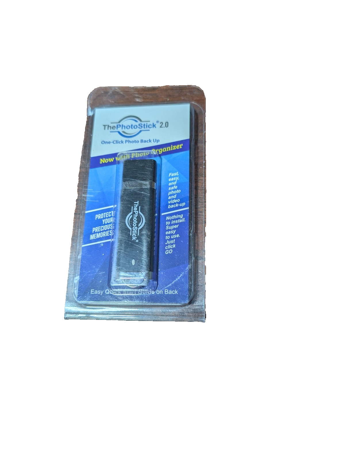 The Photo Stick 2.0 Mobile Flash Drive 128 GB Backup/Organizer Mac Window PC