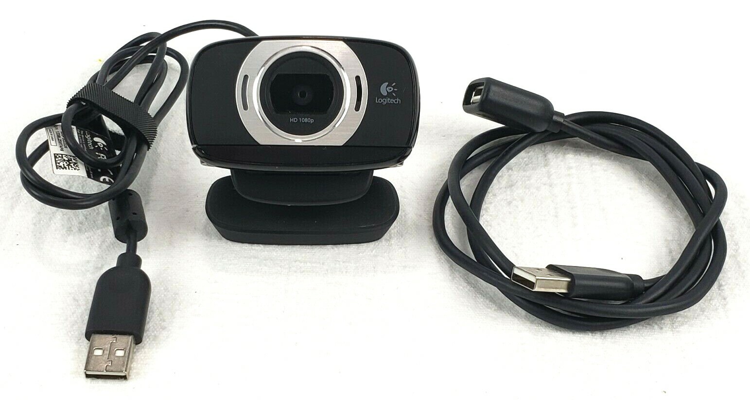 Logitech C615 Web Cam - Black Additional USB extension cable 3ft swivel mount