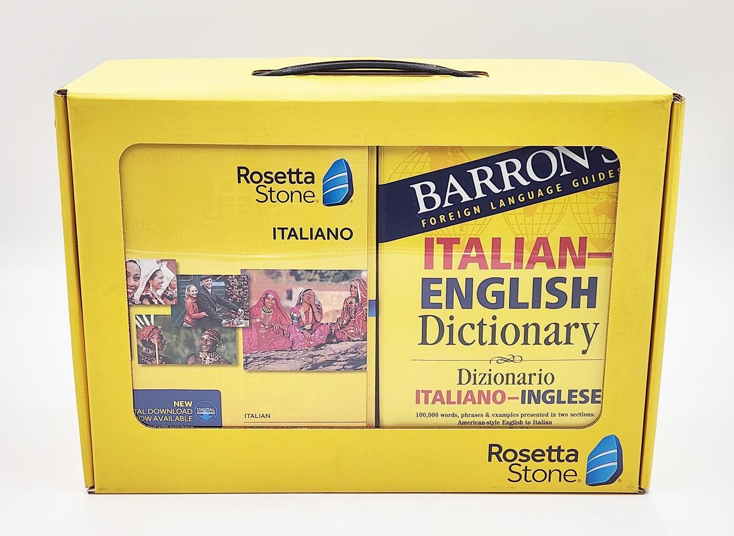 New Rosetta Stone Italian Level 1-5 w/ Headphone & Barron's Book