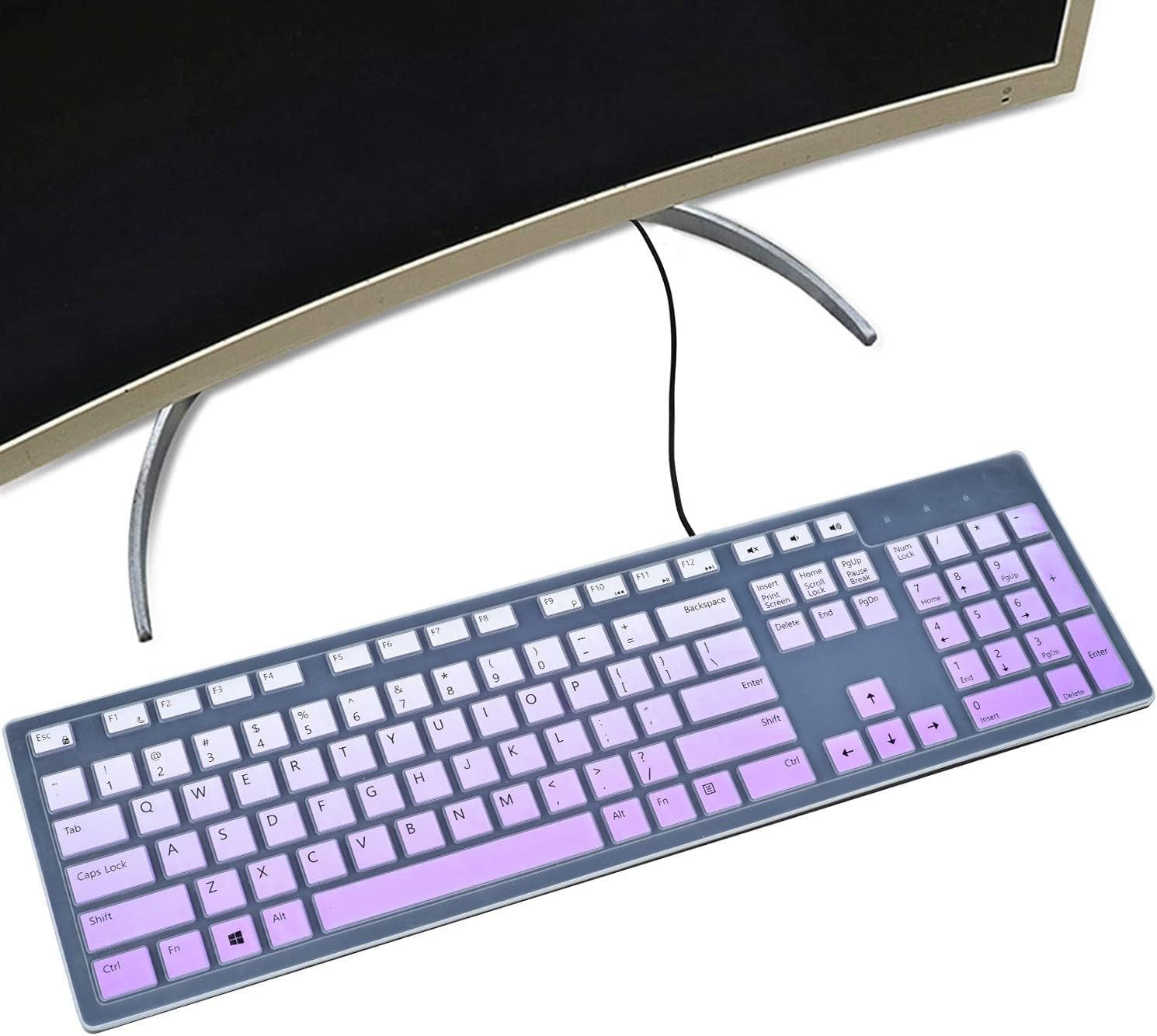 Keyboard Cover for Dell KM636 Wireless Keyboard & Dell KB216 Wired/Dell