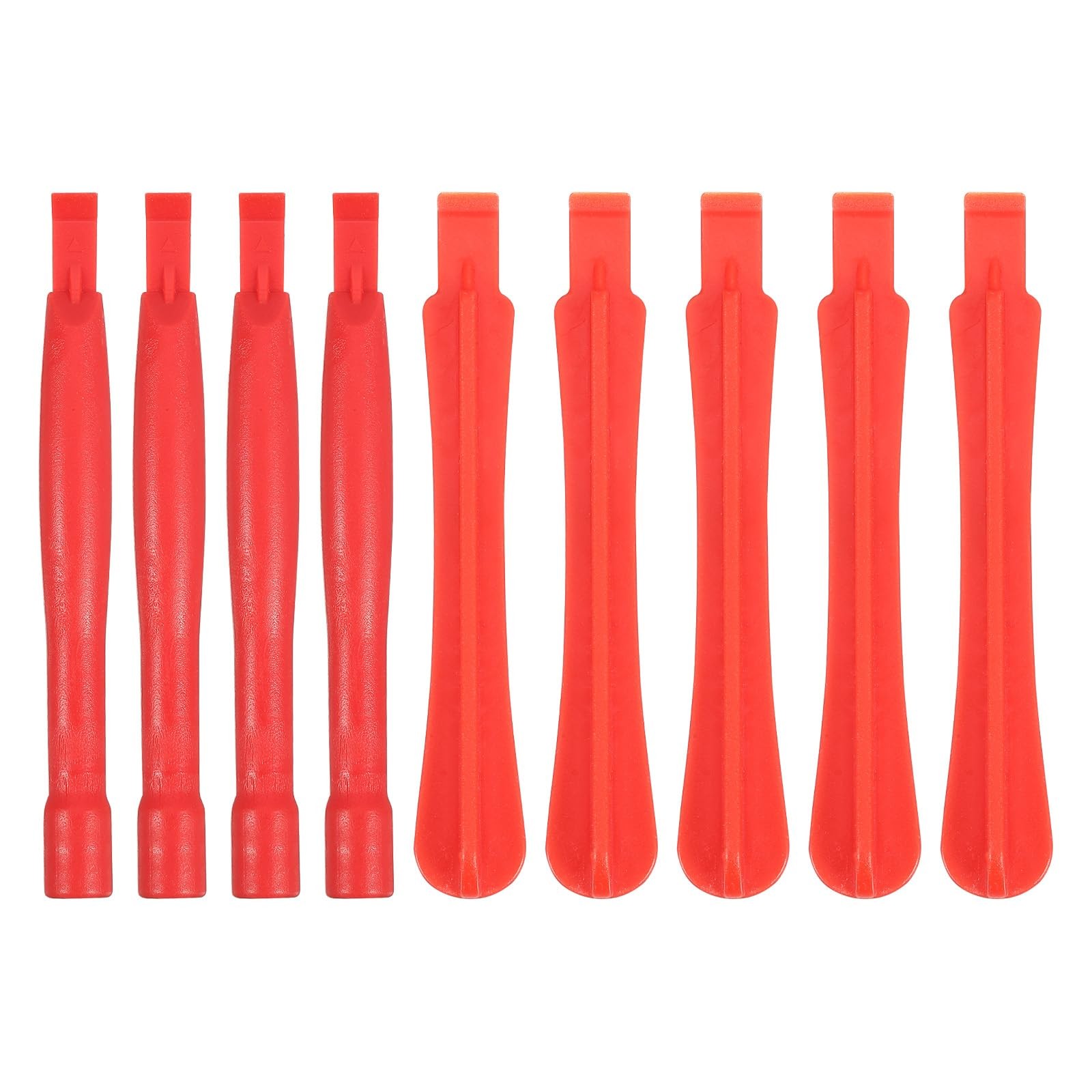 MECCANIXITY 10pcs Plastic Spudger Crowbar Professional Pry Bar 155mm, Red