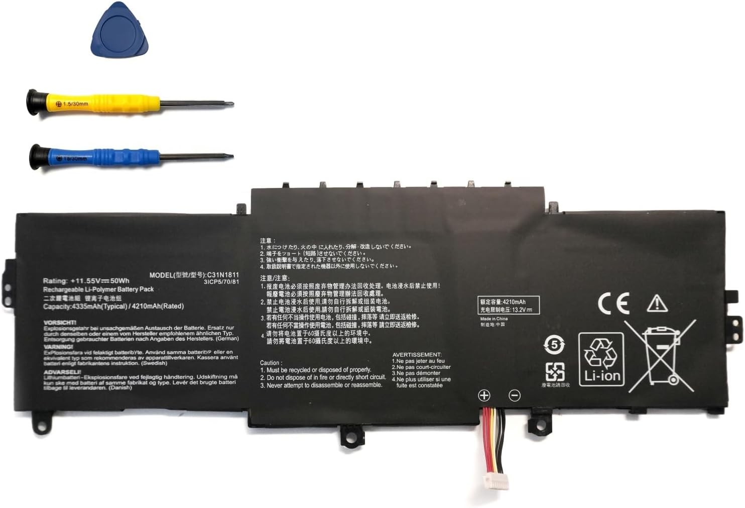 C31N1811 C31POJ5 Laptop Battery Replacement for Asus ZenBook 14 UX433F UX433FA