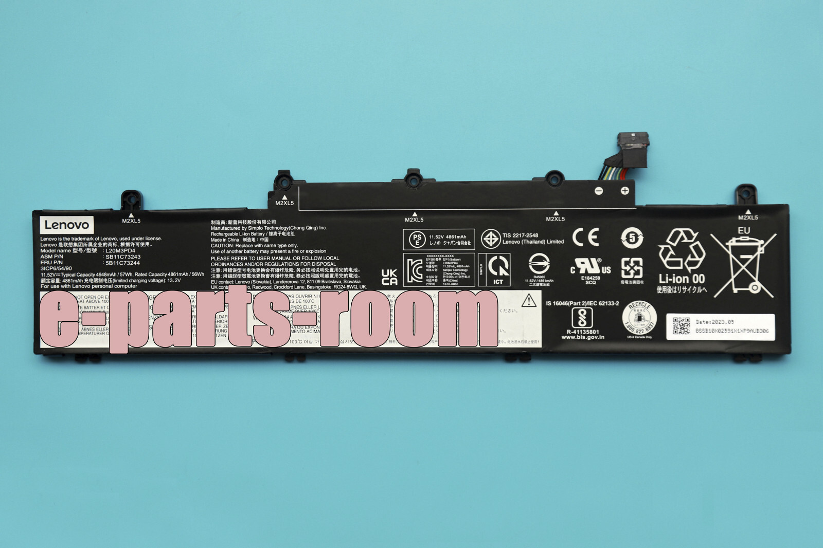 New Genuine L20M3PD4 L20D3PD4 L20C3PD4 Battery for Lenovo ThinkPad E14 E15 Gen 3
