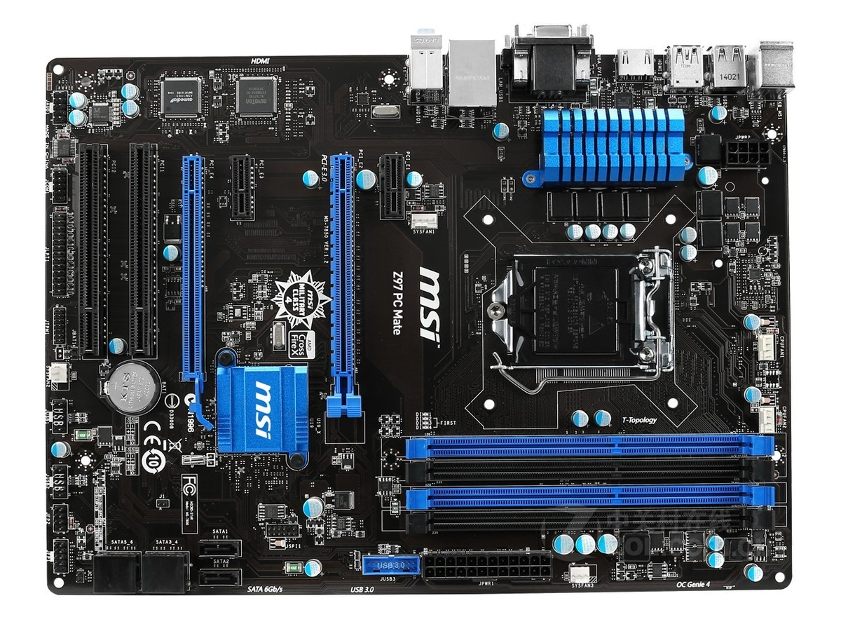 For MSI Z97 PC Mate motherboard Z97 LGA1150 DDR3 32G HDMI+DVI+VGA ATX Tested OK