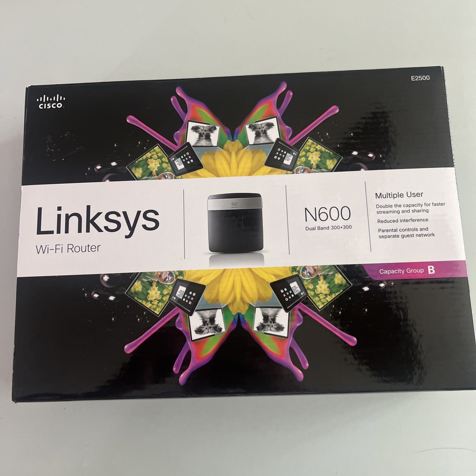 Linksys E2500 N600 Advanced High Speed Simultaneous Dual-Band Wireless-N Router