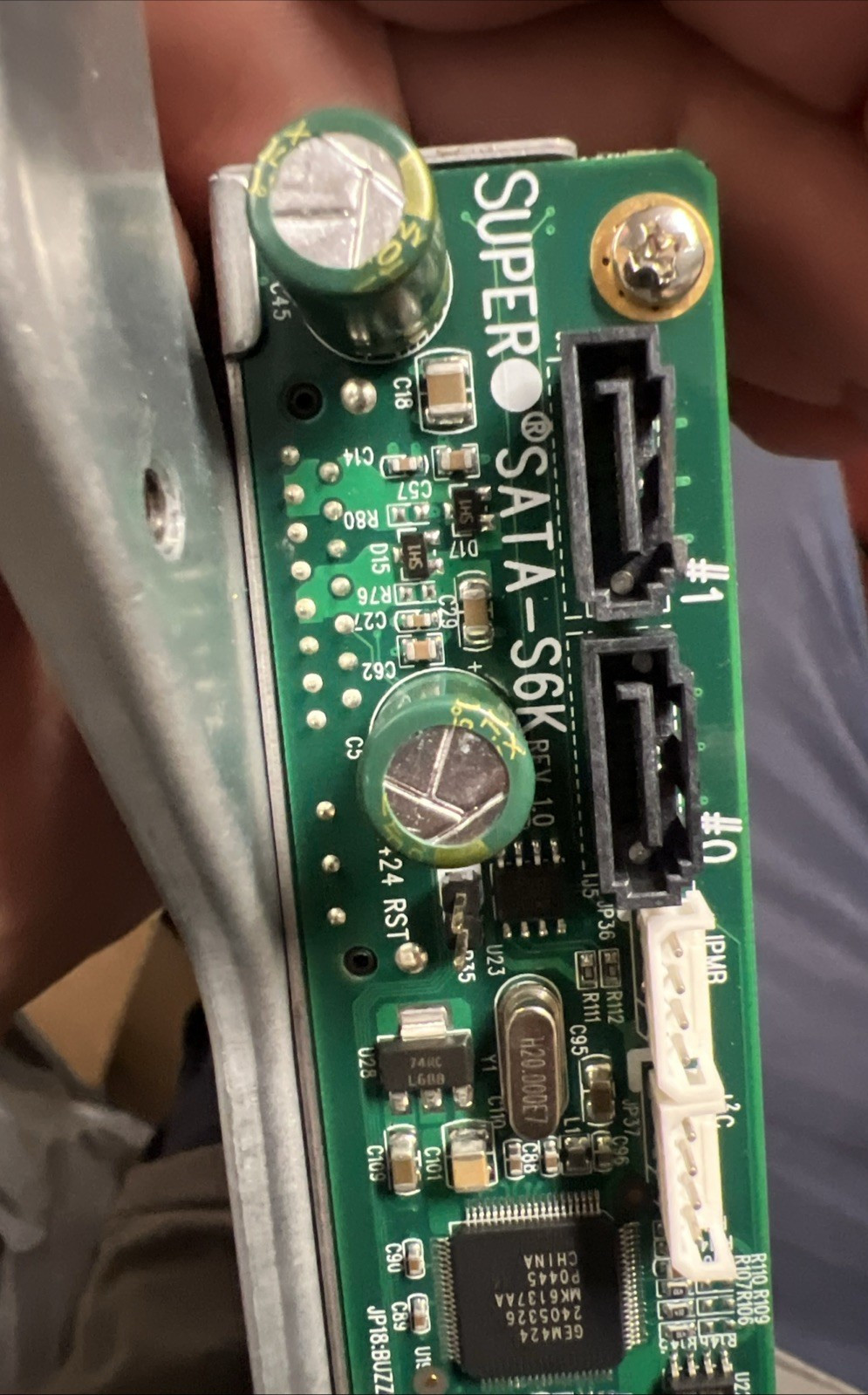 SuperMicro SATA-S6K REV:1.0 Backplane  Board