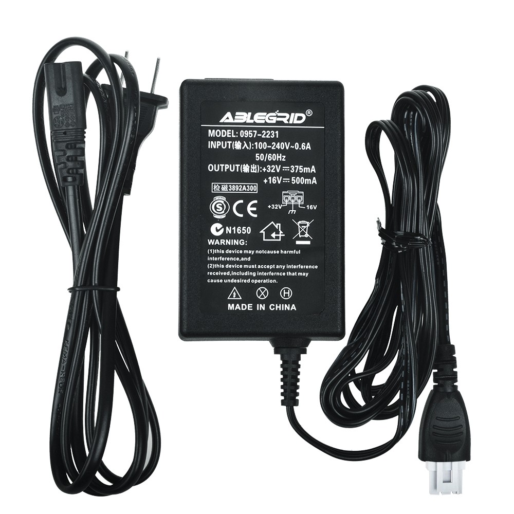AC Power Adapter Cord For HP DeskJet D4363 D4368 D1520 D1530 D1550 D1560 Printer
