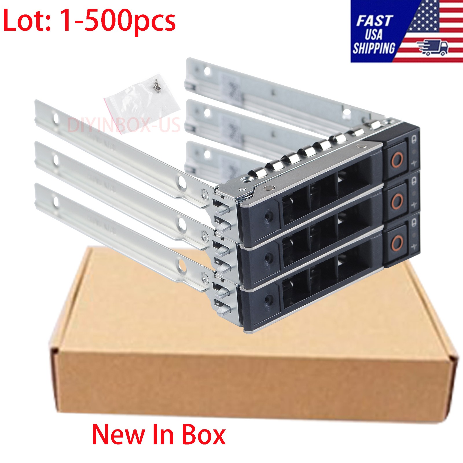 Lot DXD9H 2.5" Dell Drive Tray Caddy for Gen14 R640 R740 R740xd R840 R940 R6415