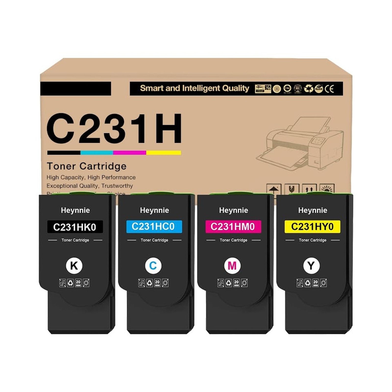 Compatible for Lexmark C231H C2325H C231HK0 C231HC0 C231HM0 C231HY0 for Lexma...
