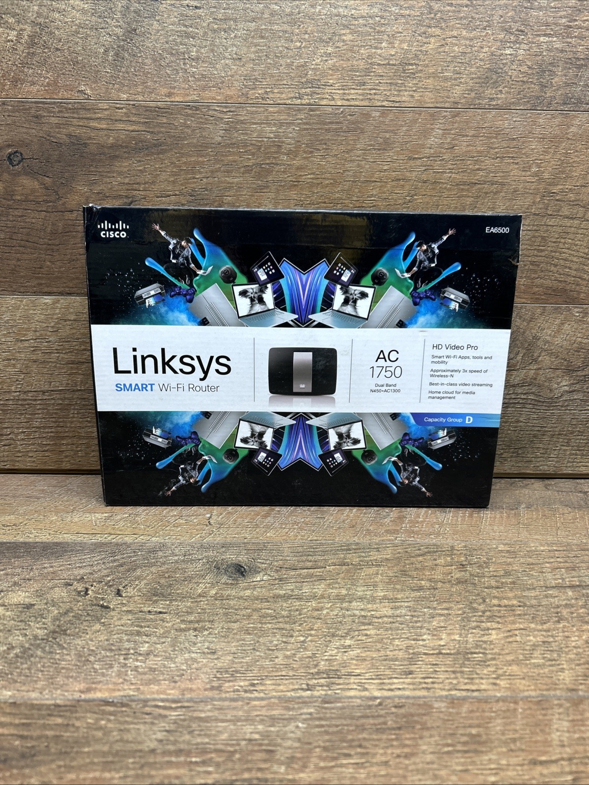 Linksys Black Dual Band Ac1750 Hd Video Pro Smart WiFi Router Ea6500 New